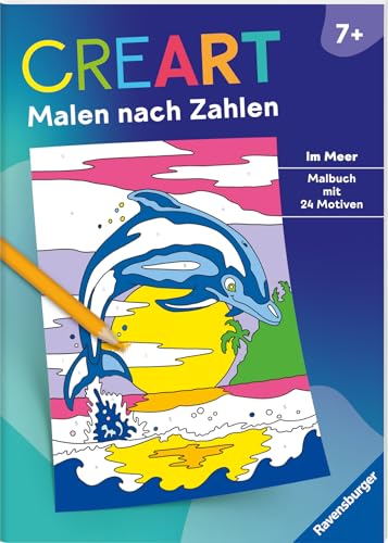 Ravensburger CreArt Malen nach Zahlen ab 7: Im Meer, Malbuch, 24 Motive von Ravensburger Verlag GmbH