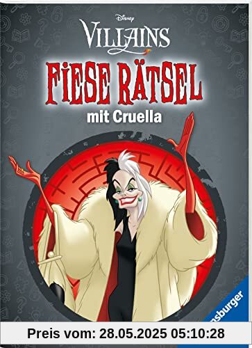 Ravensburger Disney Villains: Fiese Rätsel mit Cruella - Knifflige Rätsel für kluge Köpfe ab 9 Jahren Ravensburger Disney Villains: Fiese Rätsel mit Cruella - Knifflige Rätsel für kluge Köpfe ab 9 Jahren