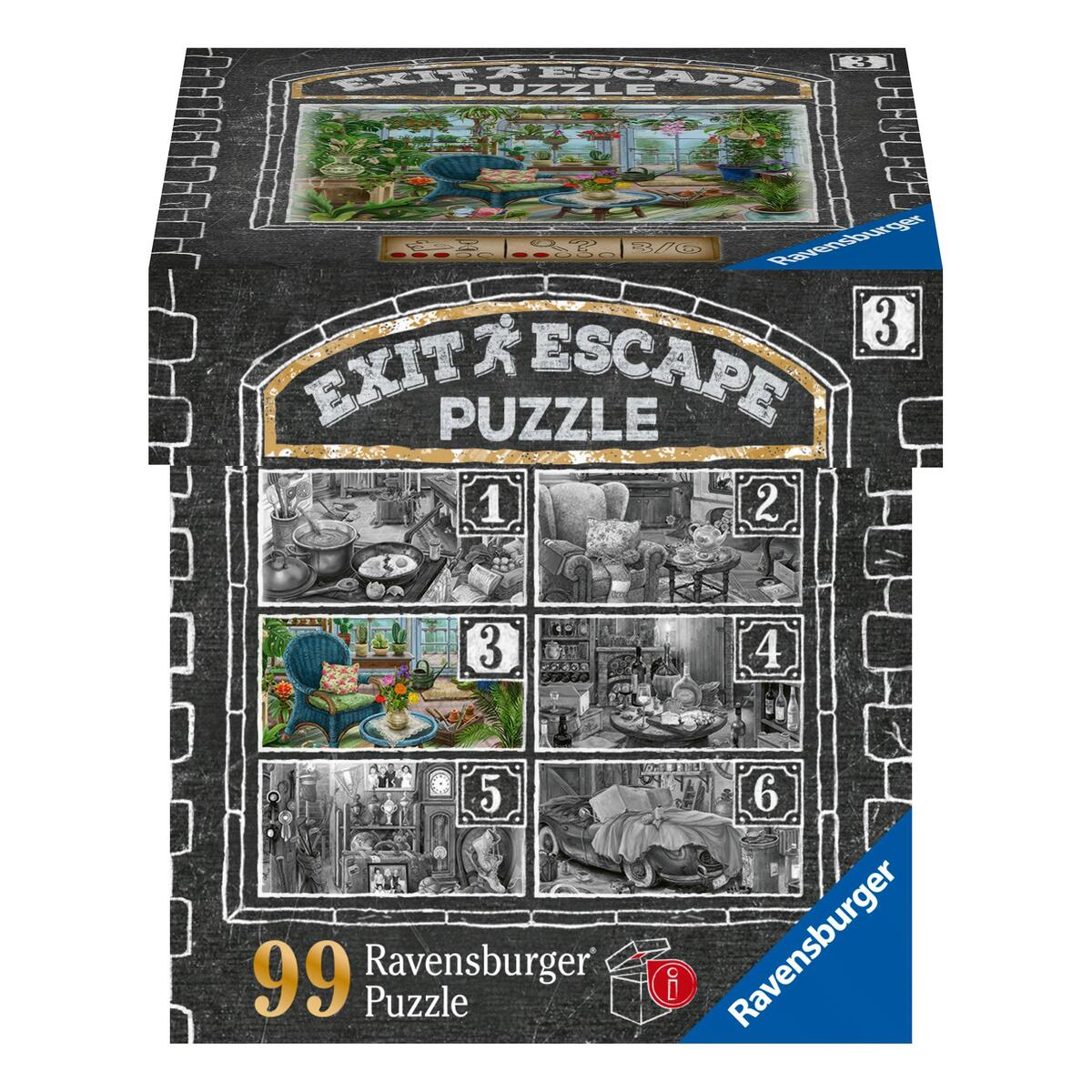 Ravensburger EXIT Puzzle 16879 - Im Gutshaus Wintergarten - 99 Teile Puzzle für ... von Ravensburger Spieleverlag