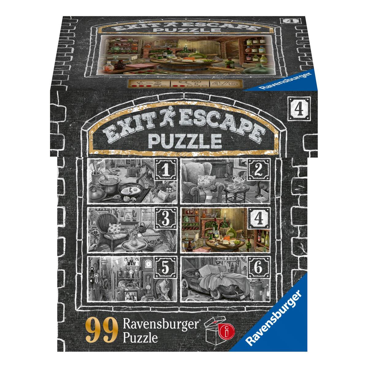 Ravensburger EXIT Puzzle 16880 - Im Gutshaus Weinkeller - 99 Teile Puzzle für Er... von Ravensburger Spieleverlag
