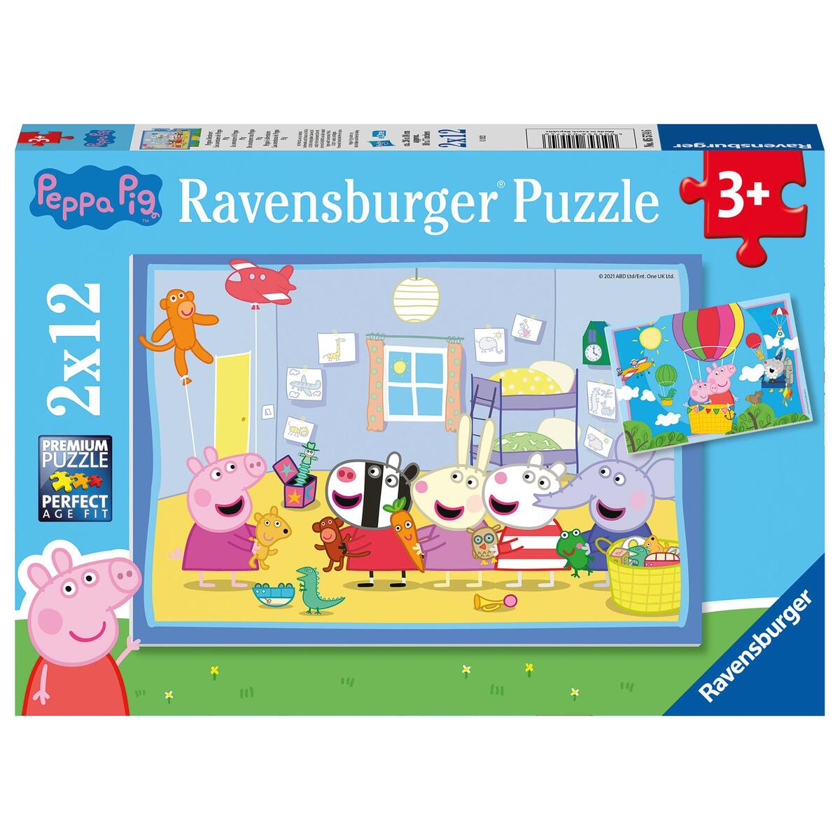 Ravensburger Kinderpuzzle 05574 - Peppas Abenteuer - 2x12 Teile Peppa Pig Puzzle... Ravensburger Kinderpuzzle 05574 - Peppas Abenteuer - 2x12 Teile Peppa Pig Puzzle... von Ravensburger Spieleverlag