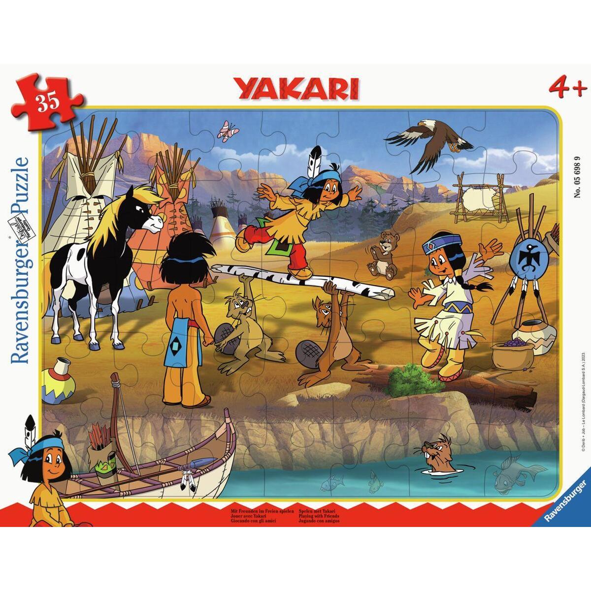 Ravensburger Kinderpuzzle 05698 - Mit Freunden im Freien spielen - 35 Teile Yaka... von Ravensburger Spieleverlag