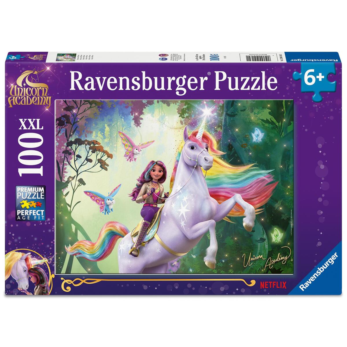 Kinderpuzzle 100 XXL Teile - Unicorn Academy - Sophia und Wildstar von Ravensburger Spieleverlag