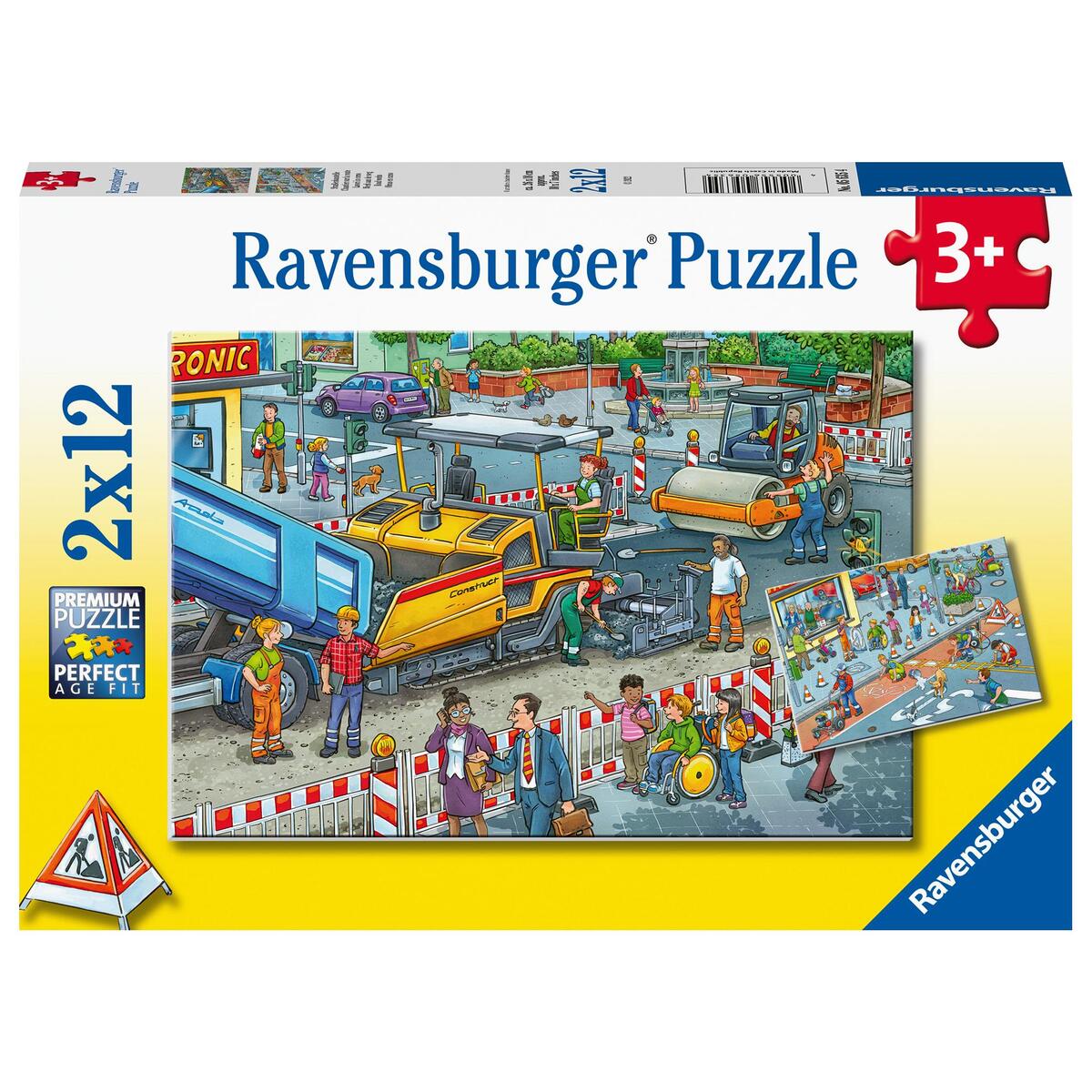 Ravensburger Kinderpuzzle - Straßenbaustelle - 2x12 Teile Puzzle für Kinder ab 3... Ravensburger Kinderpuzzle - Straßenbaustelle - 2x12 Teile Puzzle für Kinder ab 3... von Ravensburger Spieleverlag