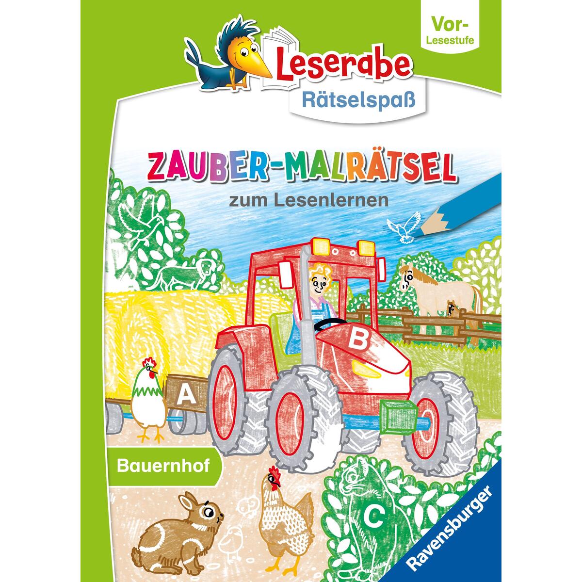 Leserabe Rätselspaß - Zauber-Malrätsel zum Lesenlernen: Bauernhof (Vor-Lesestufe... Leserabe Rätselspaß - Zauber-Malrätsel zum Lesenlernen: Bauernhof (Vor-Lesestufe... von Ravensburger Verlag