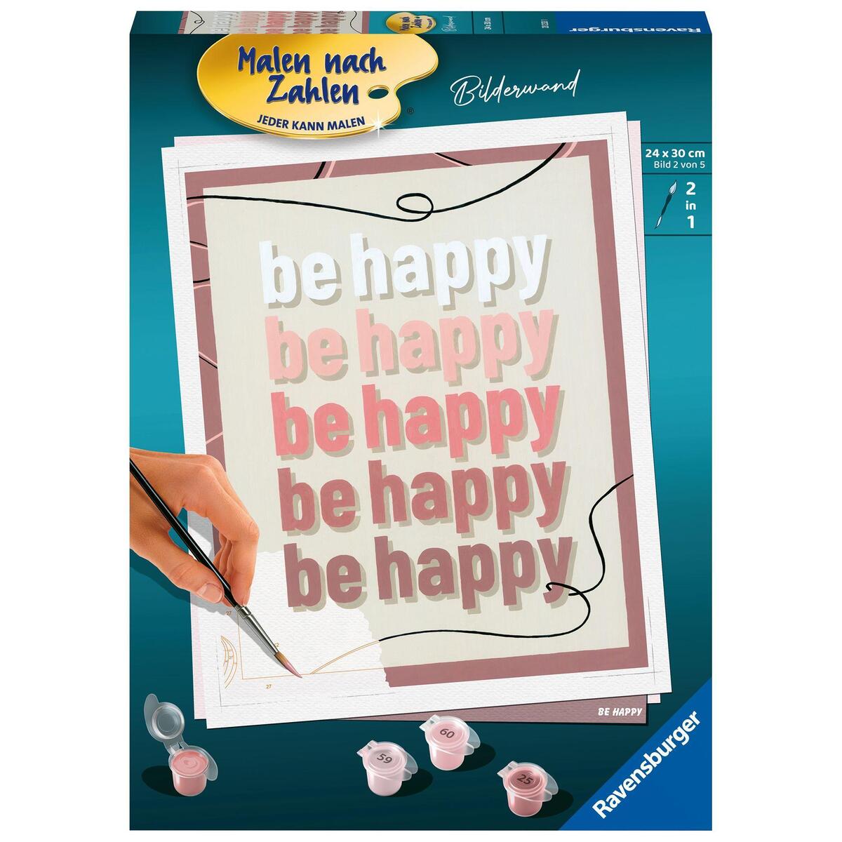Ravensburger Malen nach Zahlen 20233 - Be Happy - ab 12 Jahren Ravensburger Malen nach Zahlen 20233 - Be Happy - ab 12 Jahren von Ravensburger Spieleverlag