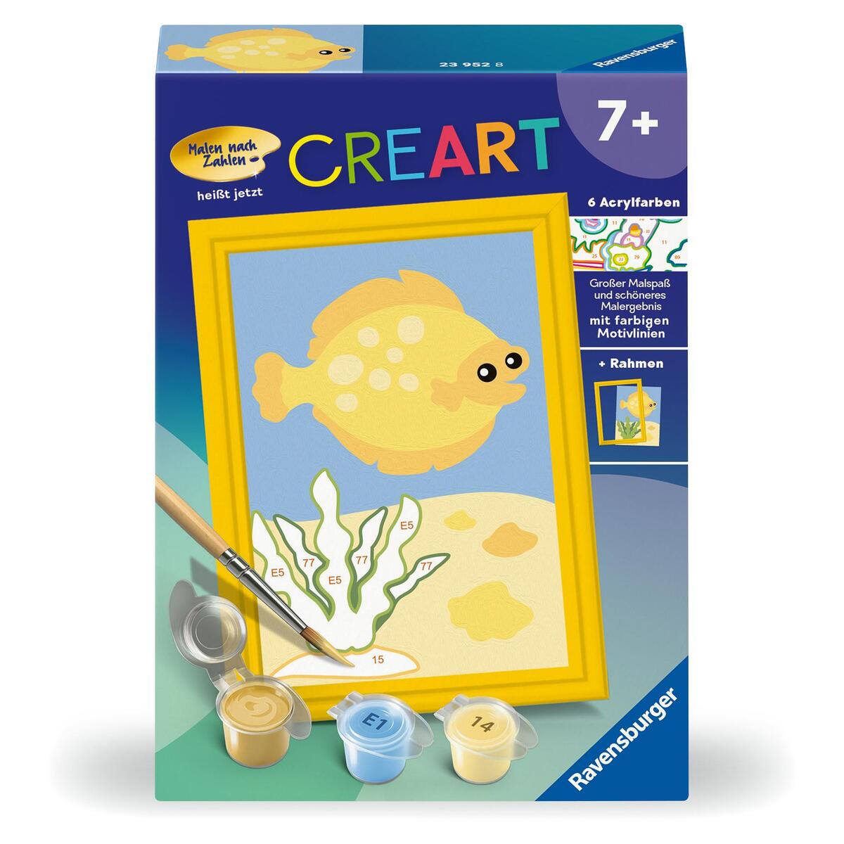 CreArt, Malen nach Zahlen Kinder - Fröhlicher Fisch CreArt, Malen nach Zahlen Kinder - Fröhlicher Fisch von Ravensburger Spieleverlag