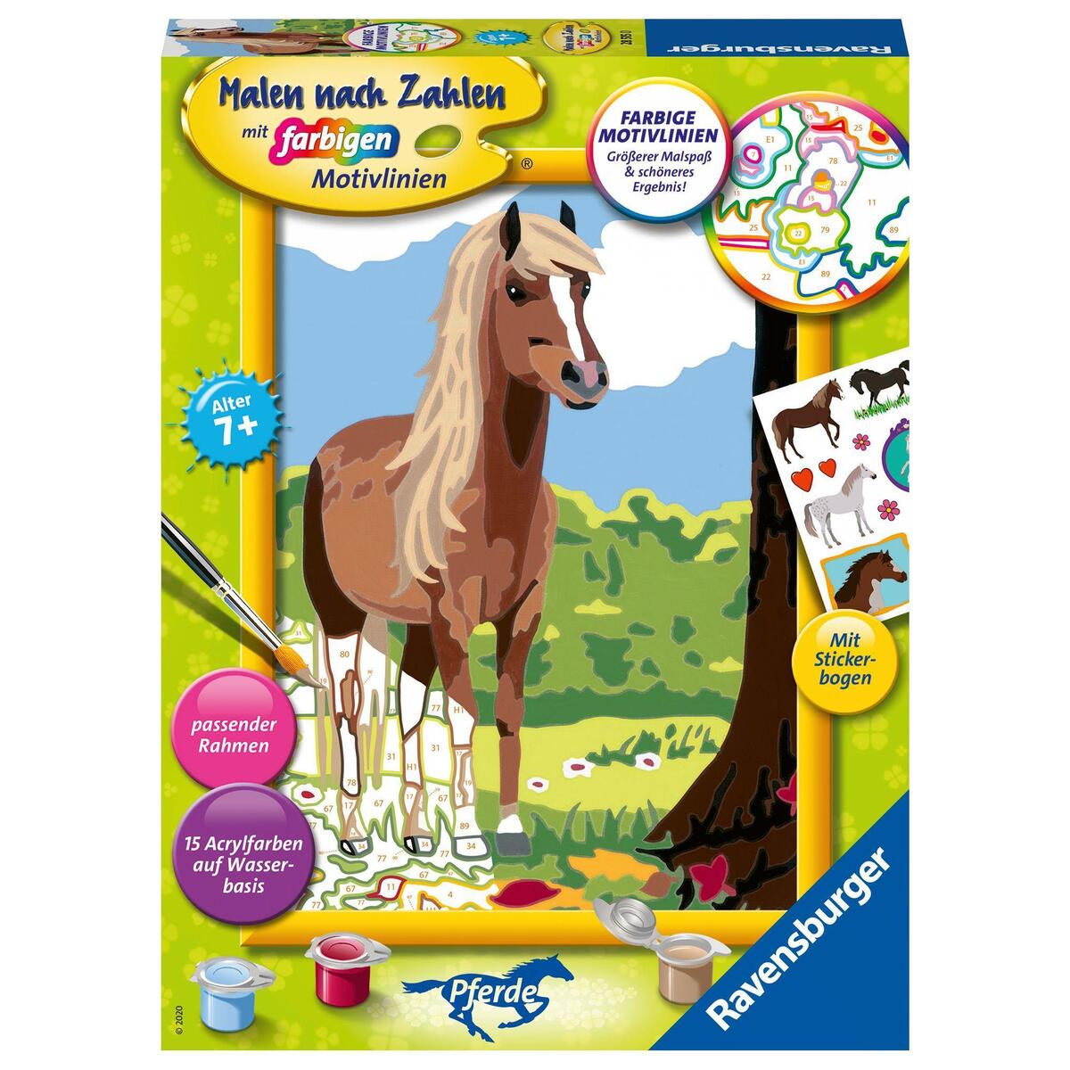Ravensburger Malen nach Zahlen 28515 - Pferdeglück - Kinder ab 7 Jahren von Ravensburger Spieleverlag