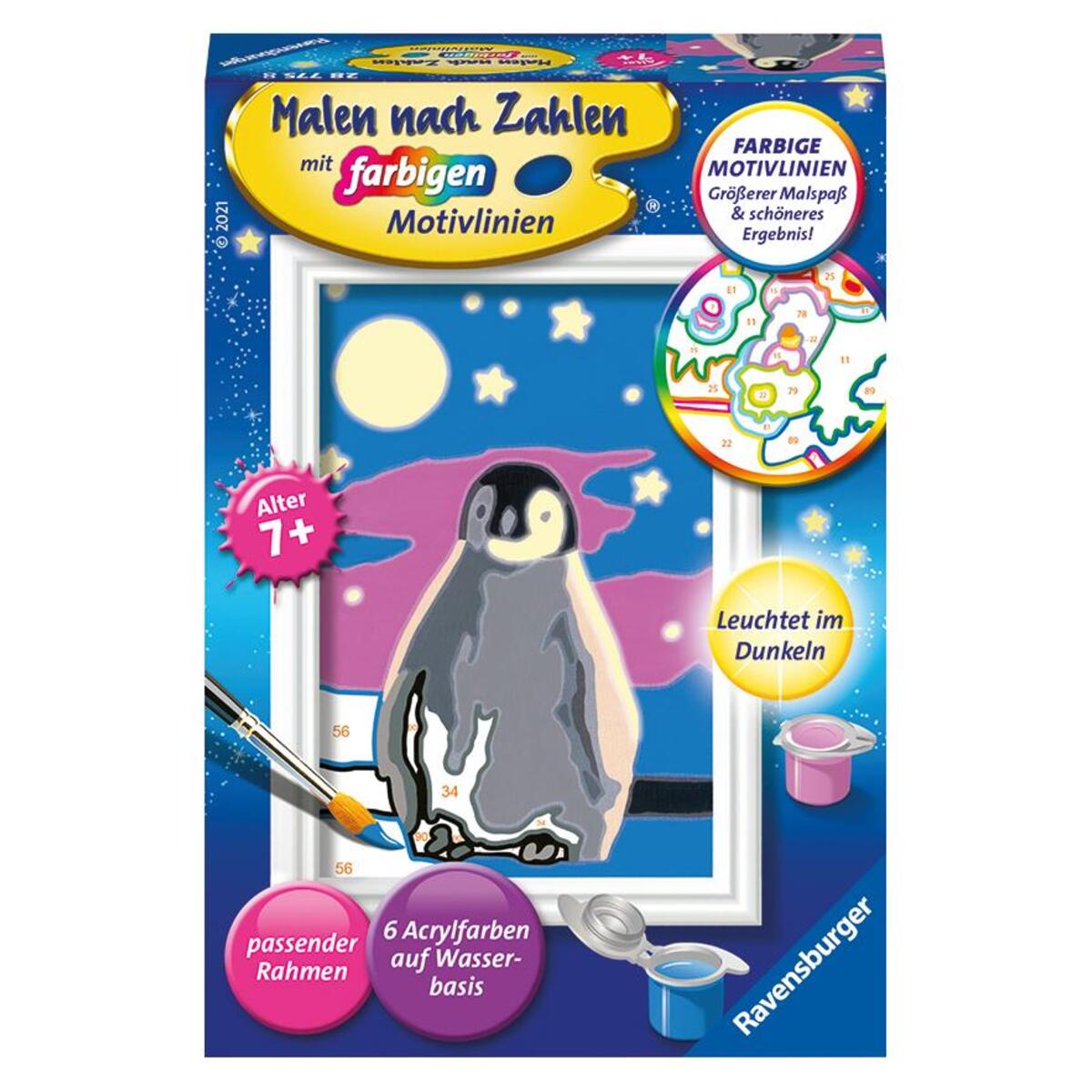 Ravensburger Malen nach Zahlen 28775 - Kleiner Pinguin - Kinder ab 7 Jahren von Ravensburger Spieleverlag