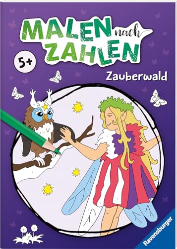 Ravensburger Malen nach Zahlen ab 5 Jahren Zauberwald - 24 Motive - Malheft für Kinder - Nummerierte Ausmalfelder Ravensburger Malen nach Zahlen ab 5 Jahren Zauberwald - 24 Motive - Malheft für Kinder - Nummerierte Ausmalfelder