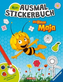 Ravensburger Mein Ausmalstickerbuch Die Biene Maja - Großes Buch mit über 250 Stickern, viele Sticker zum Ausmalen von Ravensburger Verlag