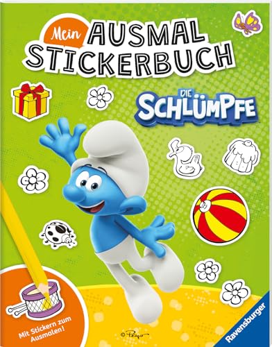 Ravensburger Mein Ausmalstickerbuch Die Schlümpfe – Großes Buch mit über 250 Stickern, viele Sticker zum Ausmalen Ravensburger Mein Ausmalstickerbuch Die Schlümpfe – Großes Buch mit über 250 Stickern, viele Sticker zum Ausmalen