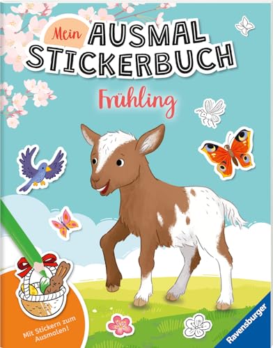 Ravensburger Mein Ausmalstickerbuch Frühling - Großes Buch mit über 300 Stickern, viele Sticker zum Ausmalen Ravensburger Mein Ausmalstickerbuch Frühling - Großes Buch mit über 300 Stickern, viele Sticker zum Ausmalen