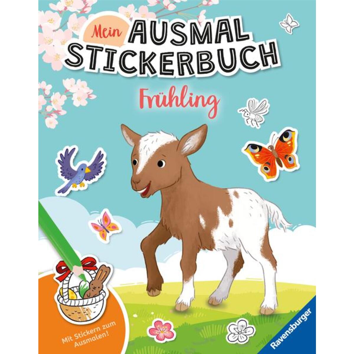 Mein Ausmalstickerbuch - Frühling Mein Ausmalstickerbuch - Frühling von Ravensburger Verlag
