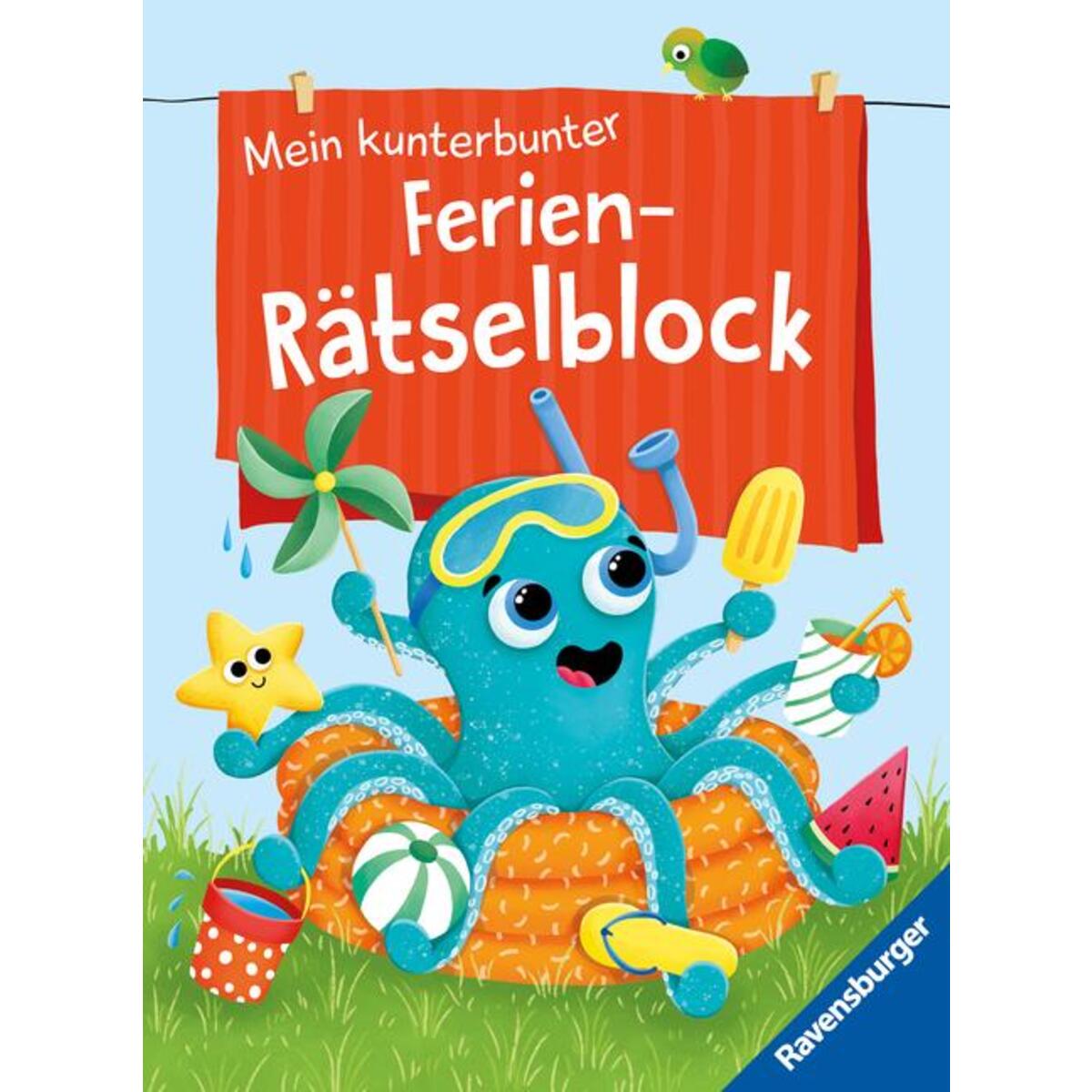Ravensburger Mein kunterbunter Ferien-Rätselblock - Rätselspaß im Urlaub, auf Re... Ravensburger Mein kunterbunter Ferien-Rätselblock - Rätselspaß im Urlaub, auf Re... von Ravensburger Verlag