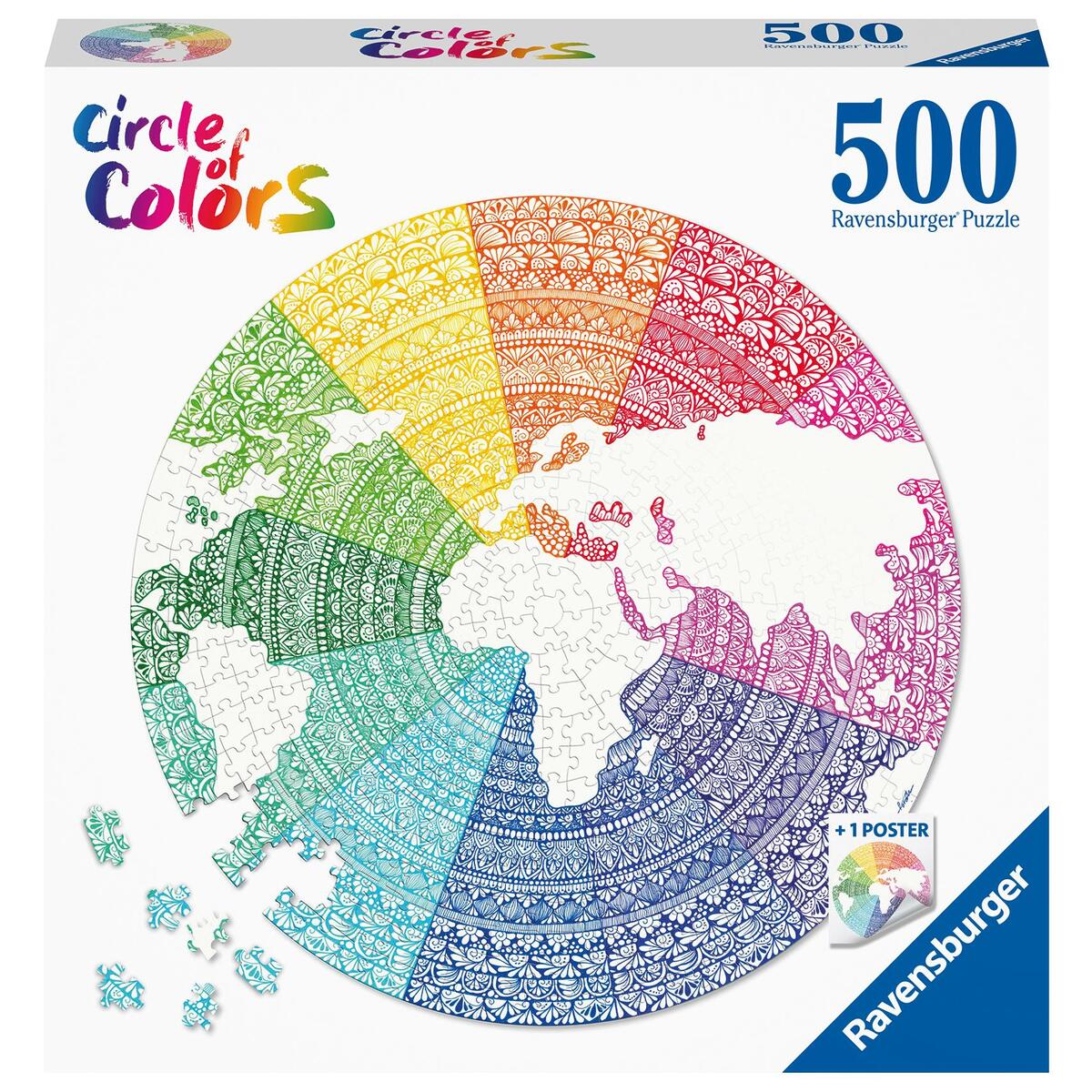 Ravensburger Puzzle 17168 Circle of Colors - Mandala 500 Teile Puzzle von Ravensburger Spieleverlag