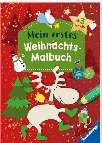 Ravensburger Weihnachtsmalbuch - 48 Ausmalbilder für Kinder ab 3 Jahren - mit gestalteter Widmung Ravensburger Weihnachtsmalbuch - 48 Ausmalbilder für Kinder ab 3 Jahren - mit gestalteter Widmung