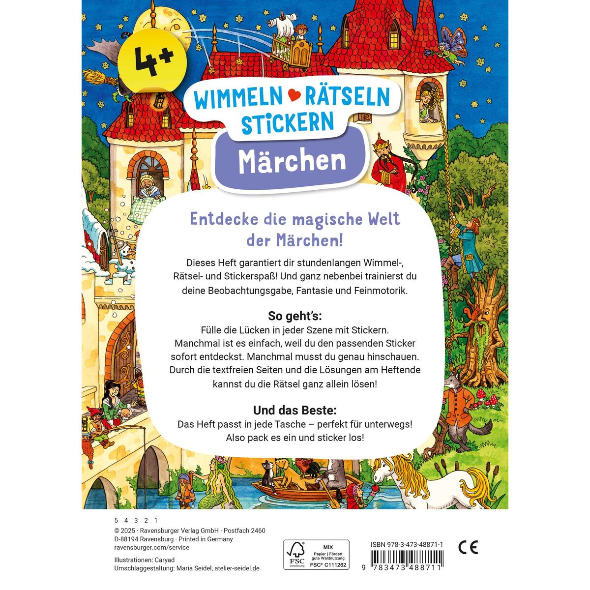 Wimmeln, Rätseln, Stickern: Märchen von Ravensburger Verlag