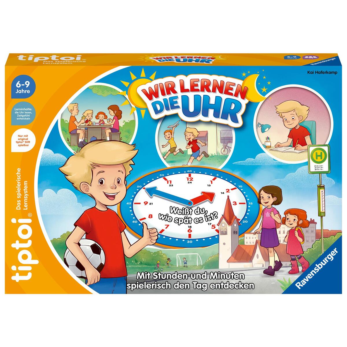 Ravensburger tiptoi® Spiel 00126 - Wir lernen die Uhr - interaktives Lernspiel a... von Ravensburger Spieleverlag
