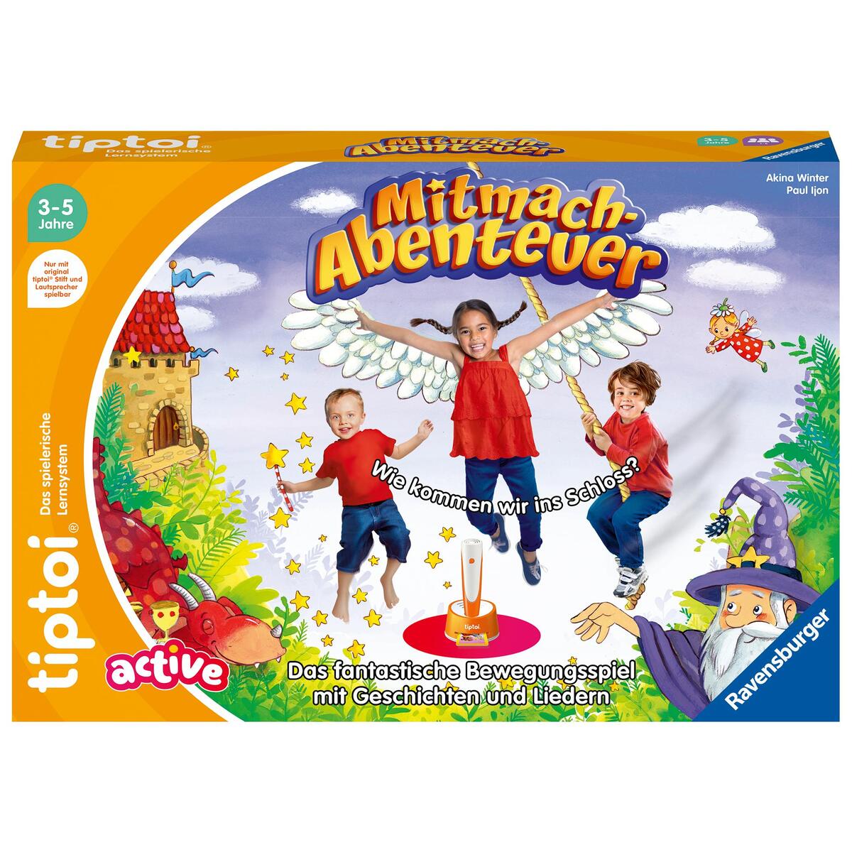 Ravensburger tiptoi ACTIVE Spiel 00130, Mitmach-Abenteuer, Bewegungsspiel ab 3 J... von Ravensburger Spieleverlag