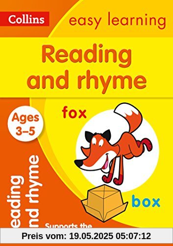 Reading and Rhyme: Ages 3-5 (Collins Easy Learning Preschool)