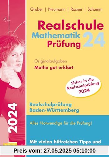 Realschule Mathematik-Prüfung 2024 Originalaufgaben Mathe gut erklärt Baden-Württemberg Realschule Mathematik-Prüfung 2024 Originalaufgaben Mathe gut erklärt Baden-Württemberg