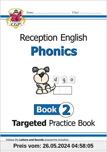 Reception English Phonics Targeted Practice Book - Book 2 (CGP Reception Phonics)