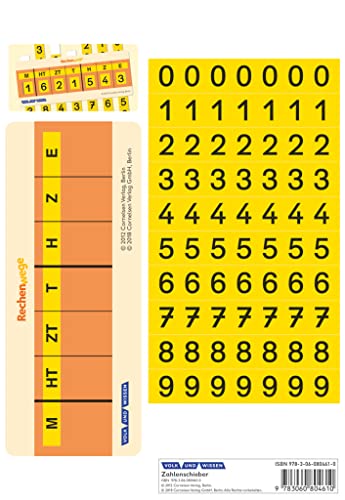 Rechenwege - Nord/Süd - Aktuelle Ausgabe - 4. Schuljahr: Zahlenschieber - Kartonbeilagen - 10 Stück im Beutel von Cornelsen: VWV