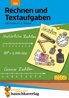 Rechnen und Textaufgaben - Gymnasium 5. Klasse, A5-Heft von Hauschka