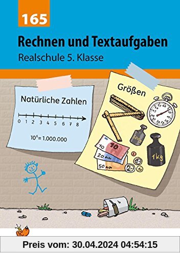 Rechnen und Textaufgaben - Realschule 5. Klasse (Mathematik: Textaufgaben/Sachaufgaben, Band 165)