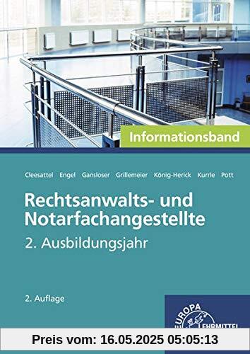 Rechtsanwalts- und Notarfachangestellte, Informationsband: 2. Ausbildungsjahr