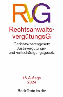 Rechtsanwaltsvergütungsgesetz von Beck Juristischer Verlag / DTV