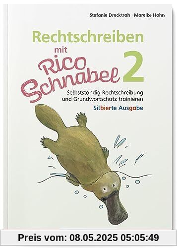 Rechtschreiben mit Rico Schnabel, Klasse 2 - silbierte Ausgabe: Selbstständig Rechtschreibung und Grundwortschatz trainieren (Rico Schnabel: Übungshefte Deutsch)