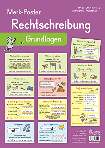 Merk-Poster Rechtschreibung – Grundlagen von Verlag An Der Ruhr