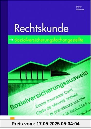 Rechtskunde. Sozialversicherungsfachangestellte. Lehr-/Fachbuch