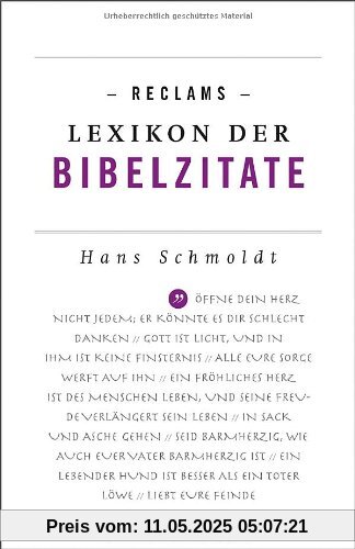 Reclams Lexikon der Bibelzitate (Reclams Universal-Bibliothek)