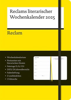 Reclams literarischer Wochenkalender 2025 von Reclam, Ditzingen