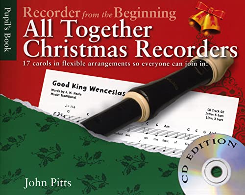 John Pitts Recorder From The Beginning All Together Christmas Bk/Cd