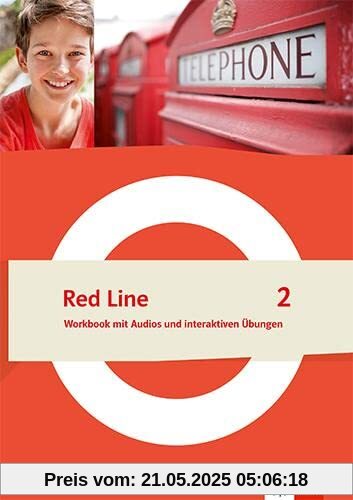 Red Line 2: Workbook mit Audios und interaktiven Übungen Klasse 6 (Red Line. Ausgabe ab 2022)