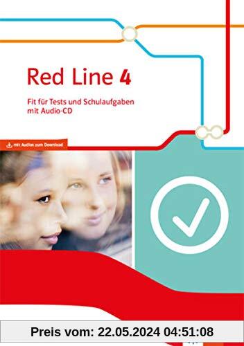 Red Line 4. Ausgabe Bayern: Fit für Tests und Schulaufgaben mit Audio-CD Klasse 8 (Red Line. Ausgabe für Bayern ab 2017)