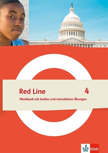 Red Line 4: Workbook mit Audios und interaktiven Übungen Klasse 8 (Red Line. Ausgabe ab 2022) von Klett
