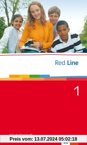Red Line. Unterrichtswerk für Realschulen: Red Line Bd 1. Klasse 5. Vokabellernheft