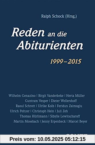 Reden an die saarländischen Abiturienten (Reihe Rede an die Abiturienten)