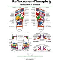 Reflexzonen-Therapie Poster - Fußsohle & Seiten DIN A2