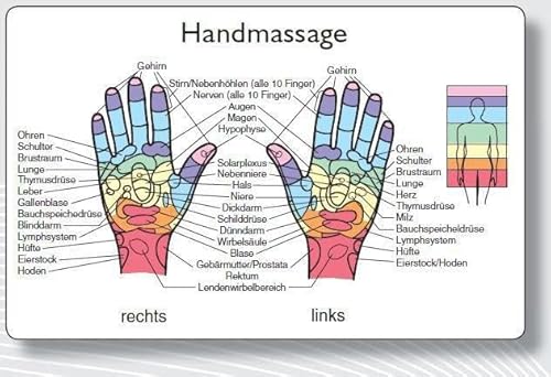 Reflexzonenmassagekarte "Hand": Verpackungseinheit enthält 25 Karten von ARKANA Verlag