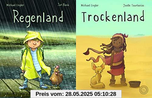 Regenland + Trockenland: Ein Wendebuch - 2 Bücher in einem