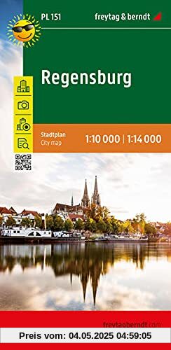 Regensburg, Stadtplan 1:14.000 (freytag & berndt Stadtpläne)