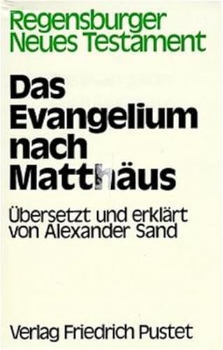 Regensburger Neues Testament, Ln, Das Evangelium nach Matthäus von Pustet, Regensburg
