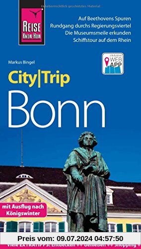 Reise Know-How CityTrip Bonn: Reiseführer mit Faltplan und kostenloser Web-App