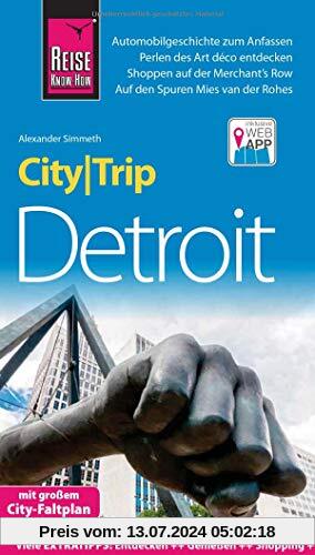 Reise Know-How CityTrip Detroit: Reiseführer mit Stadtplan und kostenloser Web-App